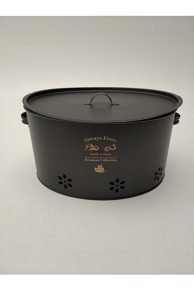 Černý oválný box na brambory a cibuli | Unimoda | obrázek 2