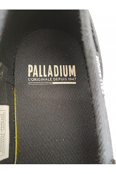 Palladium Dámské černé plátěné polobotky s přezkou a gumovou podrážkou Velikost US 8.5 | Palladium | obrázek 9