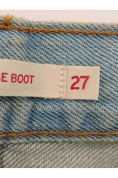 LEVIS Dámské modré bavlněné džíny s dírami wide leg Velikost US 27 | LEVIS | obrázek 6