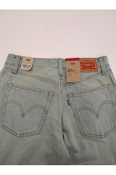 LEVIS Dámské modré bavlněné džíny s dírami wide leg Velikost US 27 | LEVIS | obrázek 9