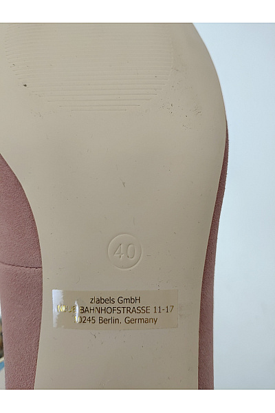 Dámské růžové semišové lodičky na nízkém podpatku s kulatou špičkou Vel. EU 40 | Unimoda | obrázek 10