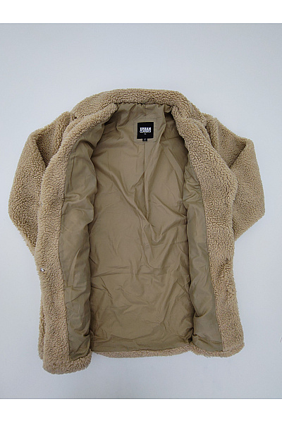 URBAN CLASSICS Béžový dámský teddy kabát oversized Vel. XL | URBAN CLASSICS | obrázek 6