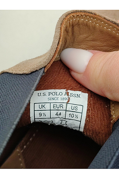 U.S.POLO ASSN. Pánské hnědé semišové kotníkové chelsea boty Vel. EU 44 | U.S.POLO ASSN. | obrázek 8