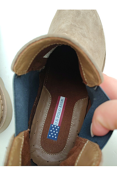 U.S.POLO ASSN. Pánské hnědé semišové kotníkové chelsea boty Vel. EU 44 | U.S.POLO ASSN. | obrázek 9