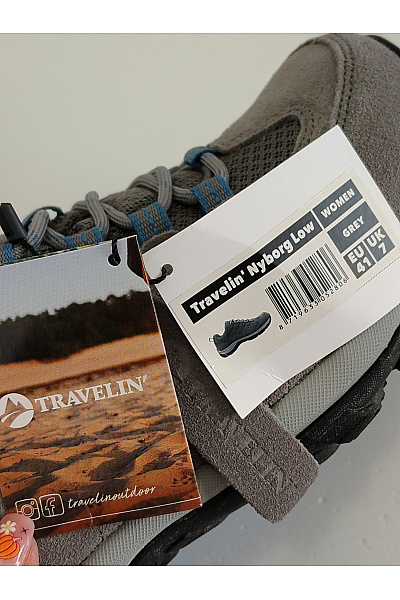 TRAVELIN Dámské šedé outdoorové trekingové turistické boty šněrovací Velikost EU 41 | TRAVELIN | obrázek 10