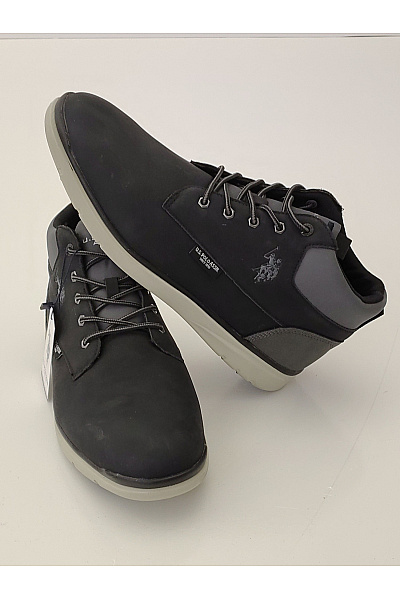 U.S.POLO ASSN. Pánské černé kotníkové šněrovací vycházkové boty Velikost EU 45 | U.S.POLO ASSN. | obrázek 4
