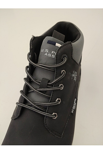 U.S.POLO ASSN. Pánské černé kotníkové šněrovací vycházkové boty Velikost EU 45 | U.S.POLO ASSN. | obrázek 7