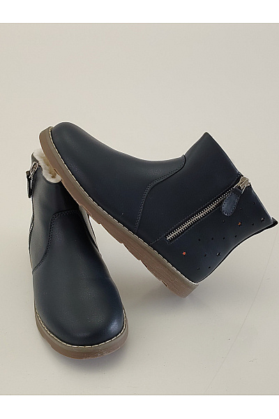 Dětské kotníkové zimní boty na zip s kožíškem Vel. EU 35 | Unimoda | obrázek 5