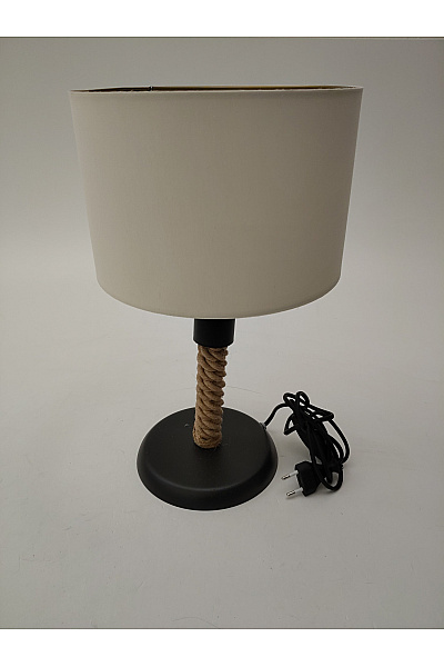 Stolní lampa s provazem a bílým stínidlem | Unimoda | obrázek 2