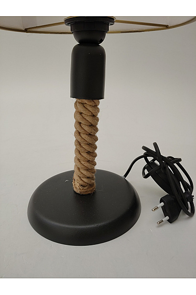 Stolní lampa s provazem a bílým stínidlem | Unimoda | obrázek 3