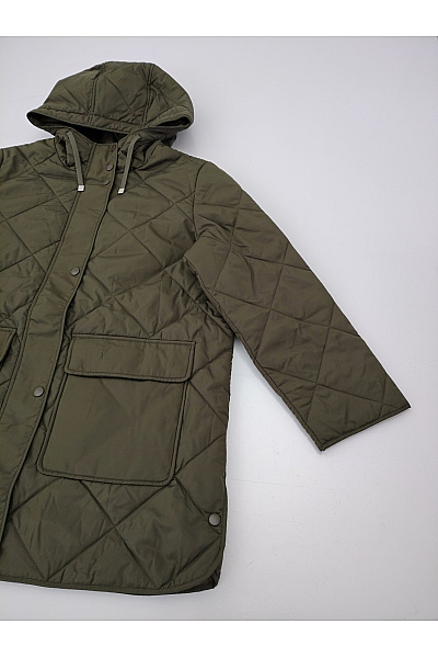 VERO MODA Dámská khaki prošívaná přechodová bunda s kapucí Vel. EU M | VERO MODA | obrázek 2