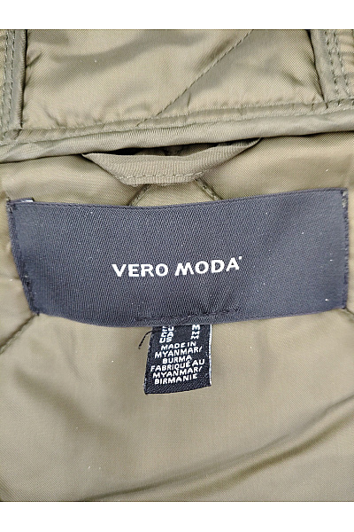 VERO MODA Dámská khaki prošívaná přechodová bunda s kapucí Vel. EU M | VERO MODA | obrázek 7