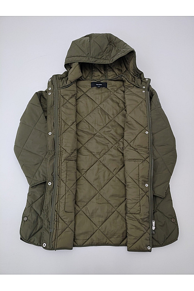 VERO MODA Dámská khaki prošívaná přechodová bunda s kapucí Vel. EU M | VERO MODA | obrázek 8