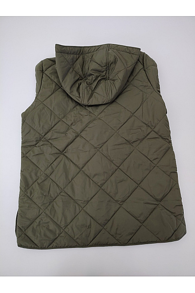 VERO MODA Dámská khaki prošívaná přechodová bunda s kapucí Vel. EU M | VERO MODA | obrázek 9