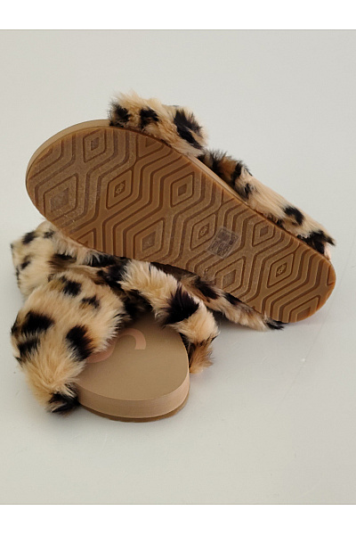 TOMS Dámské leopardí pantofle s kožíškem nazouvací | TOMS | obrázek 3