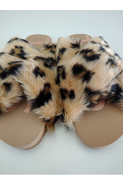TOMS Dámské leopardí pantofle s kožíškem nazouvací | TOMS | obrázek 7