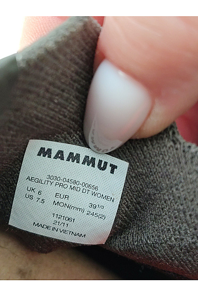 MAMMUT Dámské khaki outdoorové trailové boty kotníkové sportovní Vel. EU 39 | MAMMUT | obrázek 10