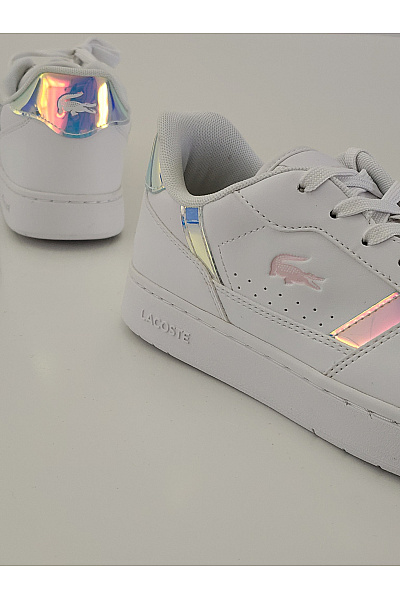 LACOSTE Dámské tenisky T-Clip Bílé Barevné Růžové Velikost 37 | LACOSTE | obrázek 3