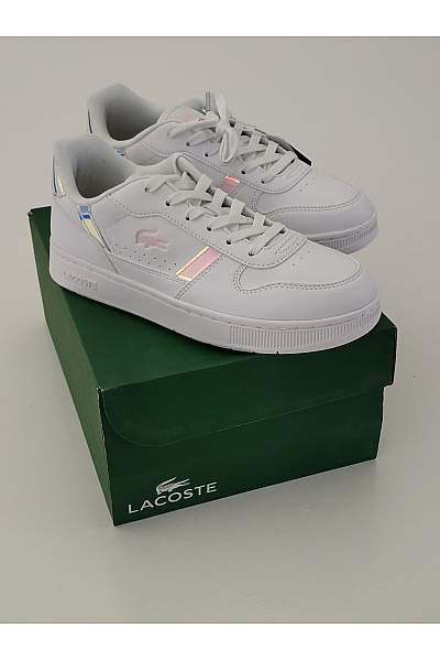 LACOSTE Dámské tenisky T-Clip Bílé Barevné Růžové Velikost 37 | LACOSTE | obrázek 11