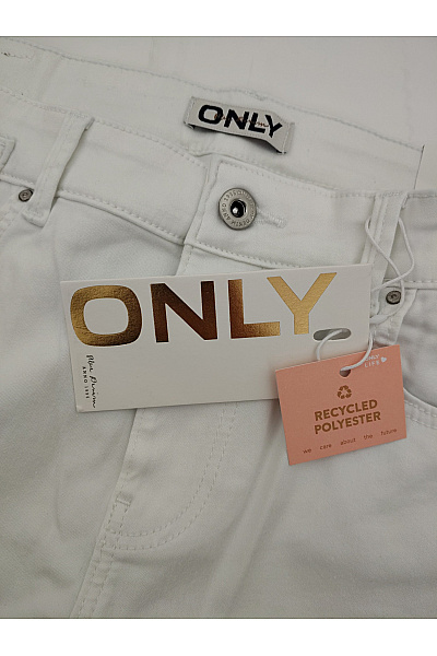 ONLY Dámské bílé bavlněné zvonové džíny s vysokým pasem | ONLY | obrázek 5
