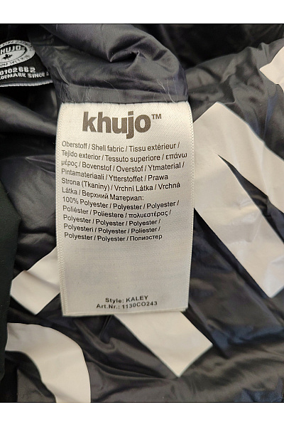 Khujo Dámská černá dlouhá prošívaná zimní bunda s kapucí Vel. M | Khujo | obrázek 6