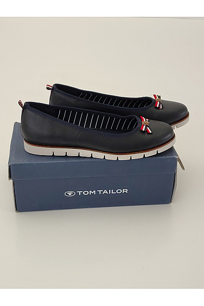TOM TAILOR Dámské modré baleríny s mašlí vycházkové jarní letní Velikost EU 43 | TOM TAILOR | obrázek 12