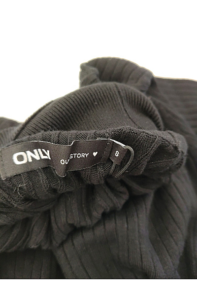 ONLY Dámské černé žebrované tričko s rolákem a dlouhým rukávem basic Velikost S | ONLY | obrázek 5