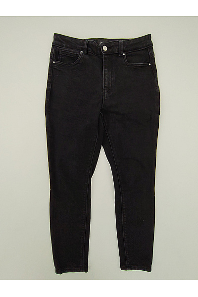 ONLY Dámské černé bavlněné skinny džíny s vysokým pasem Velikost US 29/30 | ONLY | obrázek 2