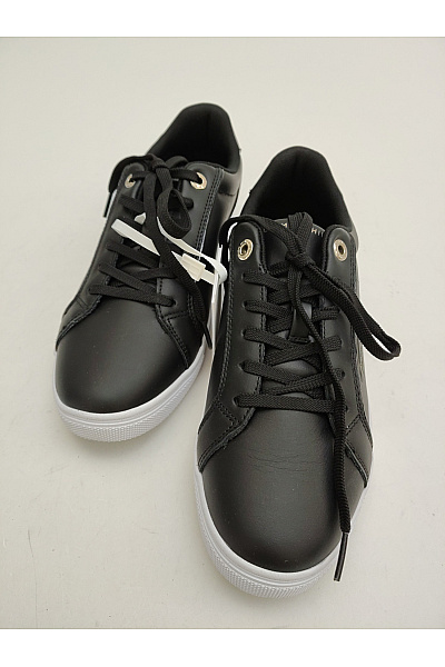 TOMMY HILFIGER Dámské tenisky Essential TH Gold Sneaker Černé Velikost EU 40 | TOMMY HILFIGER | obrázek 3