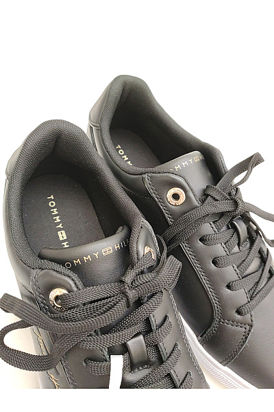 TOMMY HILFIGER Dámské tenisky Essential TH Gold Sneaker Černé Velikost EU 40 | TOMMY HILFIGER | obrázek 10