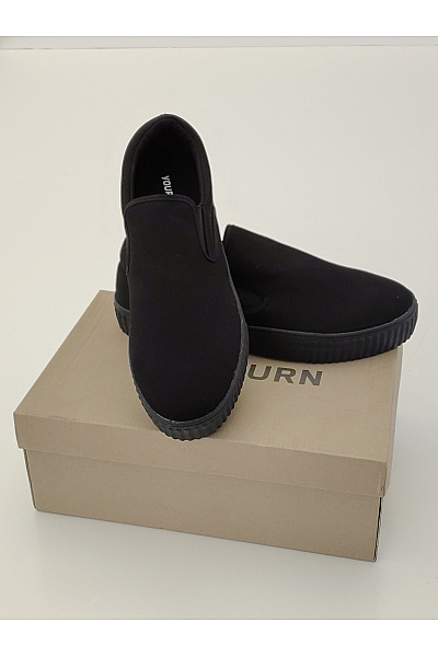 Pánské tenisky T.U.K. Black Canvas Slip-On Creeper Sneaker Černé Velikost EU 46 | Unimoda | obrázek 14
