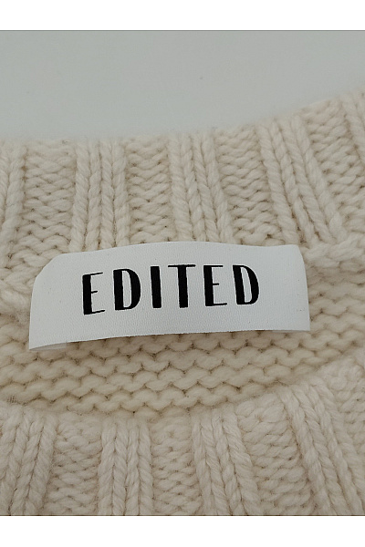 Béžový vlněný oversized pulovr pletený basic Vel. EU 36 | Unimoda | obrázek 5