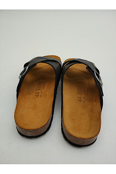 Mandel Sandals Pánské kožené pantofle s přezkou Velikost EU 44 | Mandel Sandals | obrázek 4
