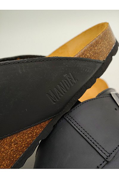 Mandel Sandals Pánské kožené pantofle s přezkou Velikost EU 44 | Mandel Sandals | obrázek 10