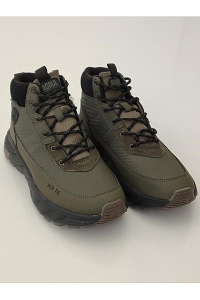 Pánské khaki kotníkové outdoorové boty šněrovací podzimní | Unimoda | obrázek 2