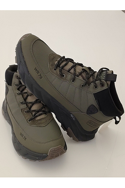 Pánské khaki kotníkové outdoorové boty šněrovací podzimní | Unimoda | obrázek 4