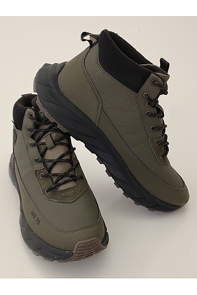 Pánské khaki kotníkové outdoorové boty šněrovací podzimní | Unimoda | obrázek 5