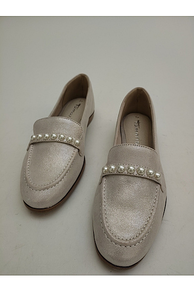 TAMARIS Dámské třpytivé polobotky s perlami elegantní nazouvací Vel. EU 37 | TAMARIS | obrázek 3