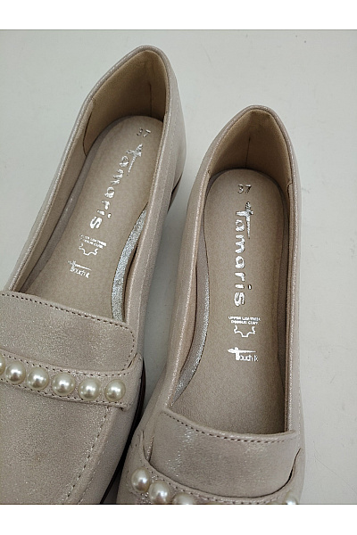 TAMARIS Dámské třpytivé polobotky s perlami elegantní nazouvací Vel. EU 37 | TAMARIS | obrázek 6