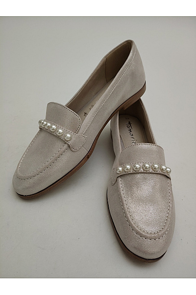 TAMARIS Dámské třpytivé polobotky s perlami elegantní nazouvací Vel. EU 37 | TAMARIS | obrázek 8