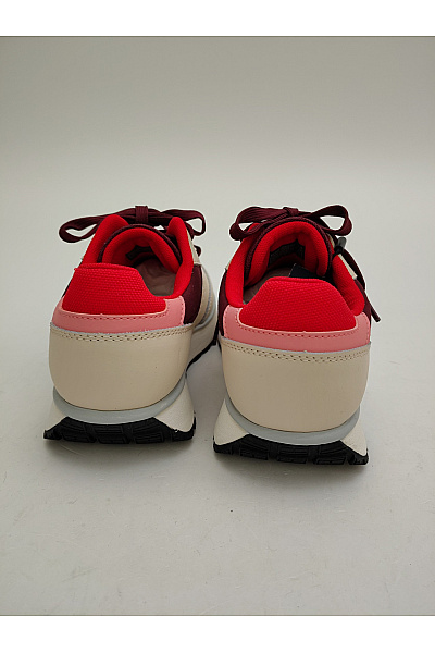 TOMMY HILFIGER Dámské tenisky Jeans TJW Retro Runner Cleated Béžové Červené Vel. EU 37 | TOMMY HILFIGER | obrázek 4