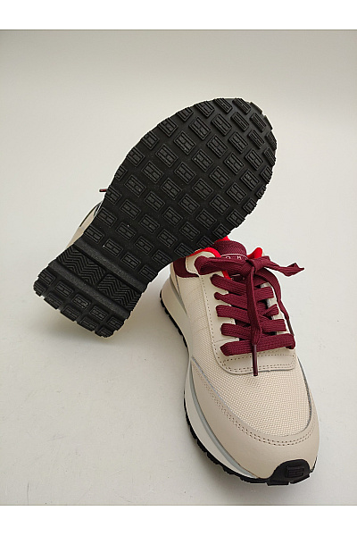 TOMMY HILFIGER Dámské tenisky Jeans TJW Retro Runner Cleated Béžové Červené Vel. EU 37 | TOMMY HILFIGER | obrázek 5