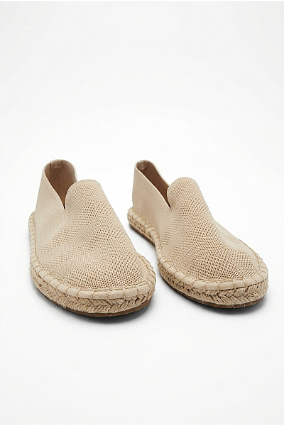 Dámské Béžové Espadrilky Slip-on Prodyšné Letní Vycházkové Velikost EU 40