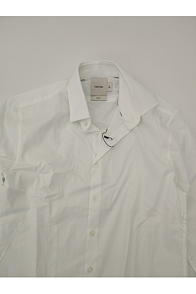 Calvin Klein Pánská bílá bavlněná košile s dlouhým rukávem slim fit Velikost EU 37 14½ | Calvin Klein | obrázek 4