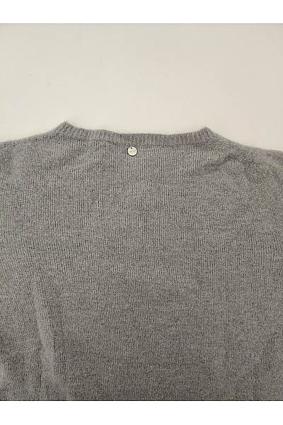 RICH&ROYAL Dámský šedý pletený pulovr basic Vel. XL | RICH&ROYAL | obrázek 8