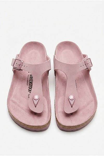 Birkenstock Dětské Růžové Kožené žabky S Přezkou Vel. EU 34