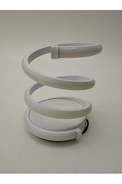 Bílá spirálová stolní lampa moderní design | Unimoda | obrázek 2