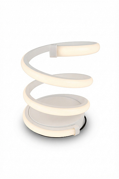 Bílá Spirálová Stolní Lampa Moderní Design