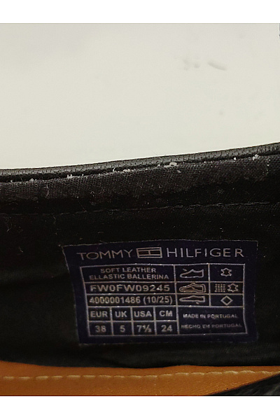 TOMMY HILFIGER Dámské kožené baleríny s páskem černé Vel. EU 38 | TOMMY HILFIGER | obrázek 5