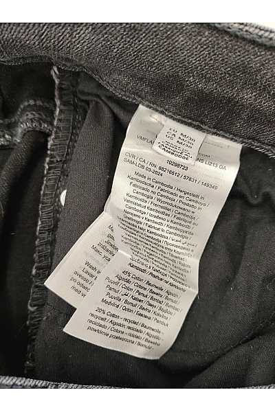 VERO MODA Dámské šedé bavlněné skinny džíny s vysokým pasem Vel. EU M/30 | VERO MODA | obrázek 6